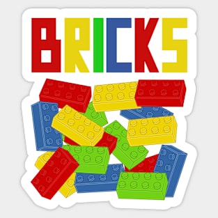 Colored Bricks Sticker